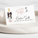 Search for champagne place cards Bridal shower