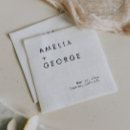 Search for mr and mrs napkins Black and white