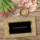 Search for golden business cards Glitter