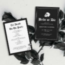 Search for skull hens party invitations Black and white
