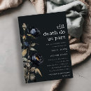 Search for goth bridal shower invitations Modern elegant