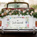 Search for just married signs Getaway car