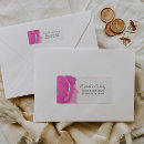 Search for pink and silver return address labels Elegant