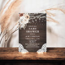 Search for wood baby shower invitations String lights