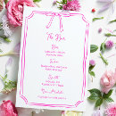 Search for pink menus Bridal shower