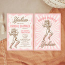 Search for vintage western bridal shower invitations Retro