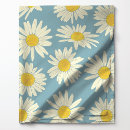 Search for blue and white floral fabric Daisies
