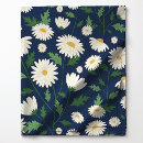 Search for blue and white floral fabric Daisies