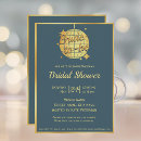 Search for festive bridal shower invitations Gold