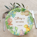Search for dinosaur paper plates Baby shower