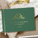 Search for emerald green guest books Elegant