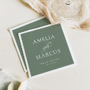 Search for vintage wedding napkins Green