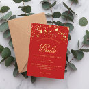 Search for gala seasonal invitations Red