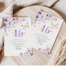 Search for purple gold sweet 16 Butterfly