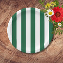 Search for green and white striped plates Stripes