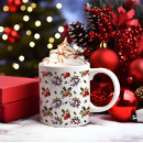 Search for red background mugs Red and green