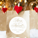 Search for merry wedding stickers Newly weds