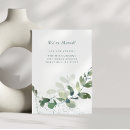 Search for rustic moving invitations Greenery