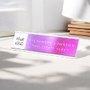 Search for purple name plates Business