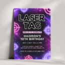 Search for girls laser tag invitations Pink