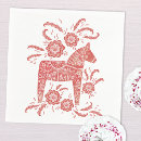 Search for swedish napkins Dala horse