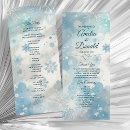 Search for winter wonderland wedding programs Snow
