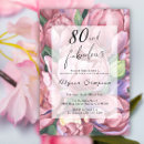 Search for 80th anniversary invitations Flowers