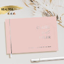 Search for rose gold wedding guest books Elegant