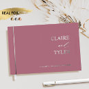 Search for burgundy guest books Elegant