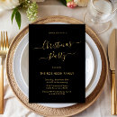 Search for gold black christmas invitations Minimalist