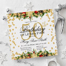 Search for holiday 50th birthday invitations Gold