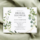 Search for postcard bridal shower invitations Greenery