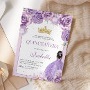 Search for lilac quinceanera invitations Mis quince anos