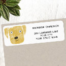 Search for labrador return address labels Cute