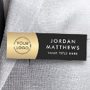Search for golden name tags Small business employee