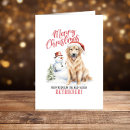 Search for golden retriever christmas cards Puppy