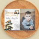 Search for construction birthday invitations Bull dozer