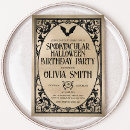 Search for birthday halloween invitations Gothic