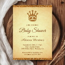 Search for vintage princess baby shower invitations Crown