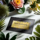 Search for black leather textured business cards Modern