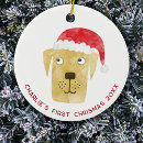 Search for yellow labrador christmas tree decorations Dog