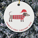 Search for sweater christmas tree decorations Dachshund
