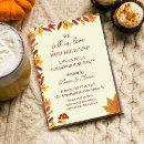 Search for autumn leaves housewarming party invitations Rustic