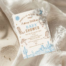 Search for cowboy baby boy shower invitations Blue and brown