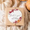Search for fall leaf thank you stickers Orange