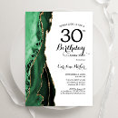 Search for green 30th birthday invitations White