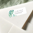 Search for tropical leaves return address labels Botanical