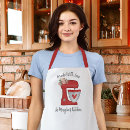 Search for red business aprons Modern