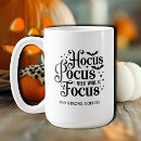 Search for hocus pocus coffee mugs Typography