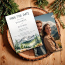 Search for adventure wedding save the dates Woodland